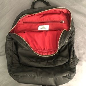 Black Nylon Lacoste Mini Backpack